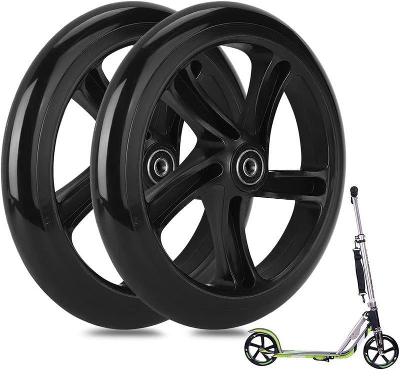 200mm Scooter Rollen - 2 Stück 200mm City Scooter Ersatzräder räder mit ABEC9 Kugellager - Cityrolle