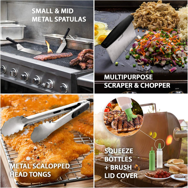 Exklusives Grillwender Set Plastic Handle Set (Tongs And Bottles), Plastic Handle Set (Tongs And Bot