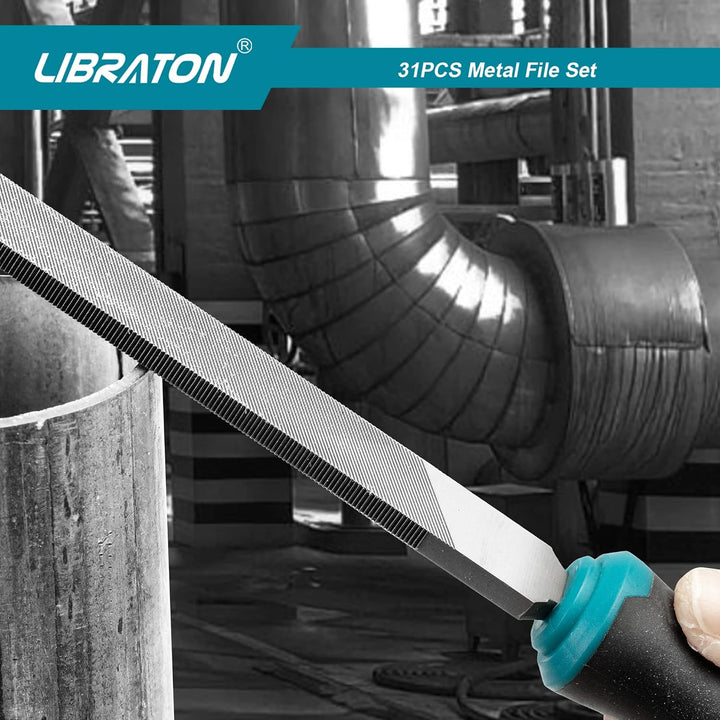 Libraton Feilenset 31tlg, Feilenset Metall, Metallfeilen Set, Schlüsselfeilen, Werkstattfeile Satz f