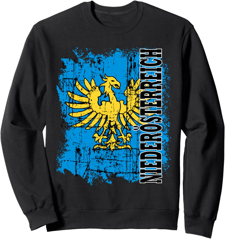 Niederösterreich Shirt Fahne Retro Adler Niederösterreicher Sweatshirt