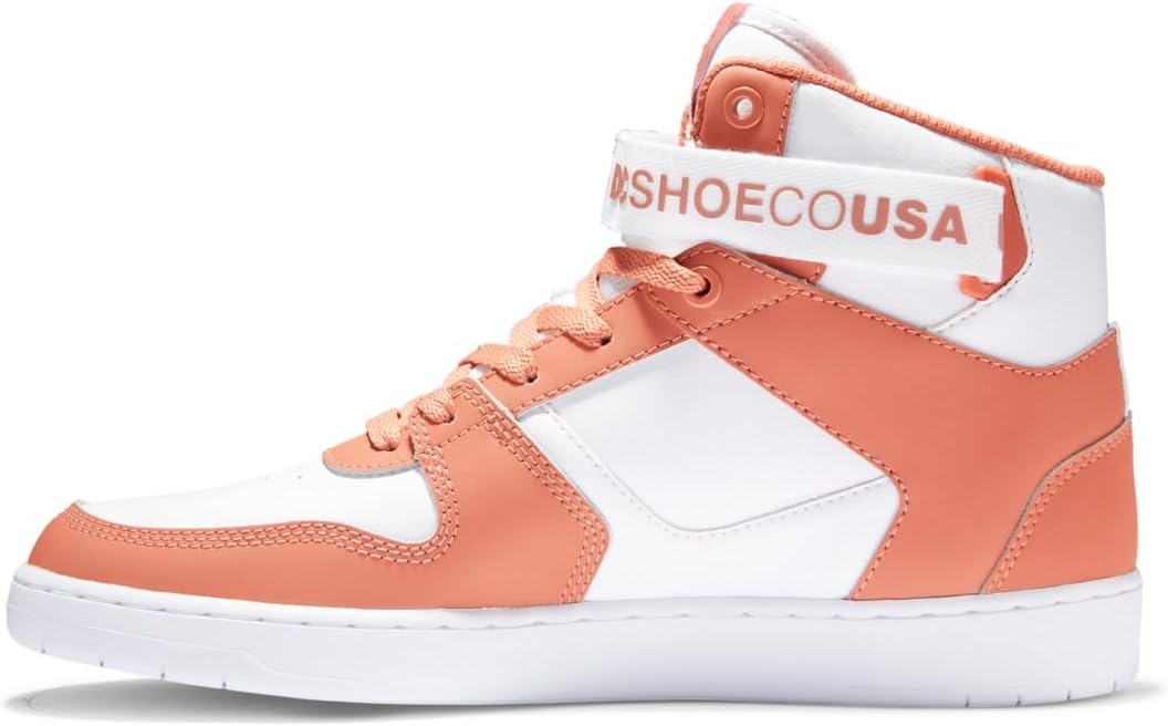 DC Shoes Herren Pensford Hi-High-top Leather Shoes for Men Sneaker, White Citrus