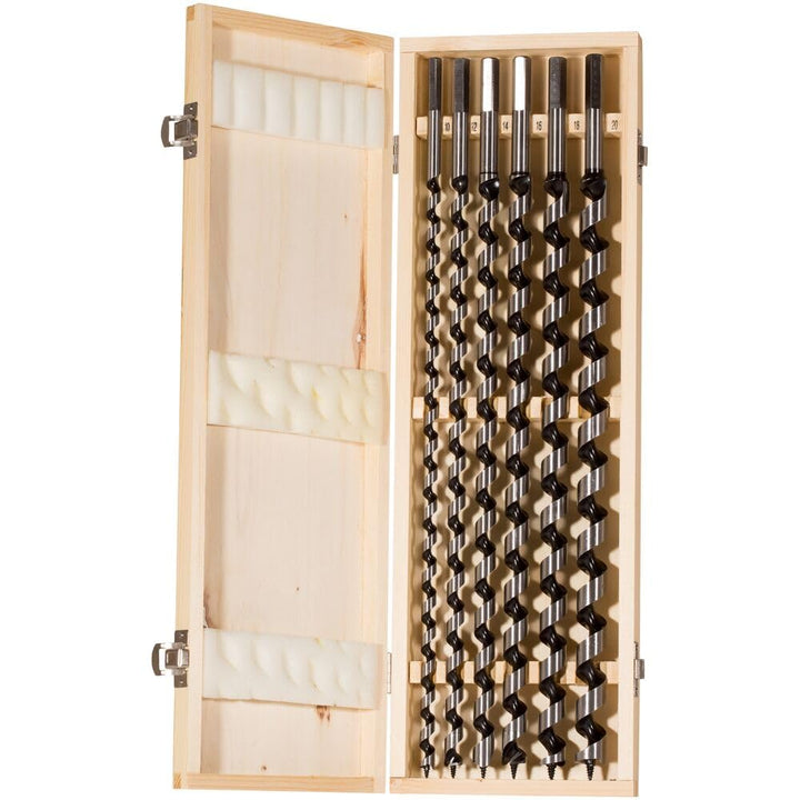 fischer Schlangenbohrer Set, 10 - 20 mm Durchmesser, Aufsätze für Bohrmaschinen, Bohrerset mit versc