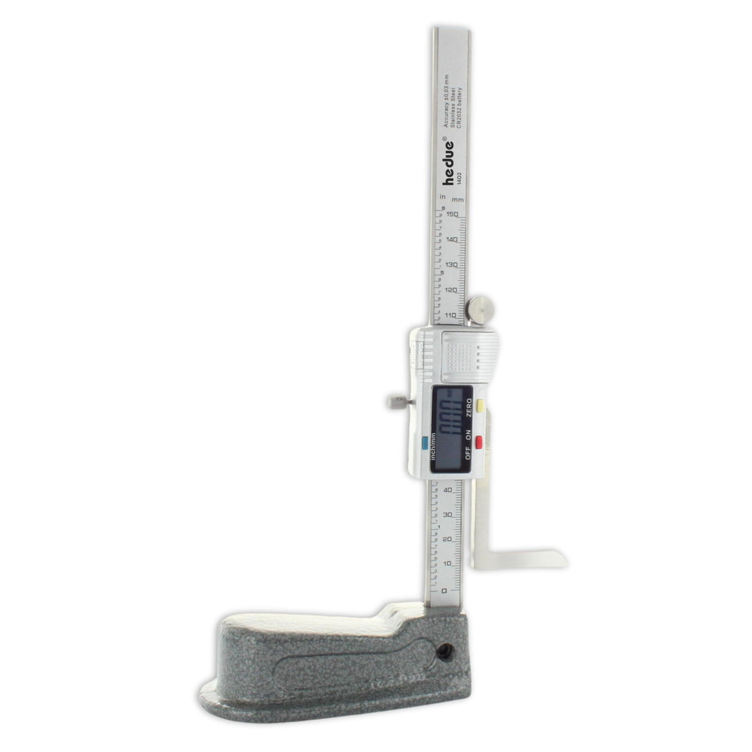 hedue® Digitales Höhenmessgerät - Höhenreisser mit 0-150 mm Messbereich, Höhenmesser zum Einrichten