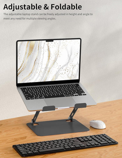 SOUNDANCE Einstellbarer Laptop Ständer, Tragbarer Laptop Riser, Ergonomischer Design Computer Halter