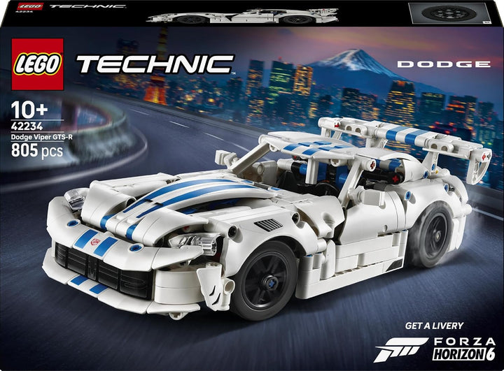 LEGO Technic Dodge Viper GTS-R Sportwagen - Bauset - Rennauto mit Lenkung, V10-Kolbenmotor und aufkl