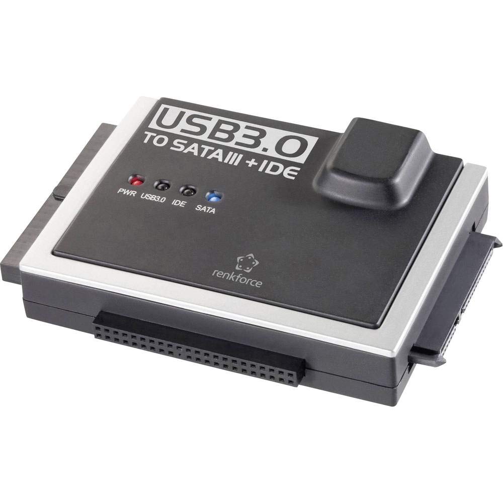 Renkforce Festplatten Adapter [1x USB 3.2 Gen 1 Stecker A (USB 3.0) - 1x IDE-Buchse 40pol., IDE-Buch
