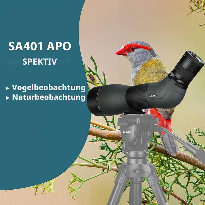 Svbony SA401 APO Spektiv, 20-60x85mm, Doppel-ED-Glas FMC, Präziser Fokus, Wasserdichtes Abgewinkelte