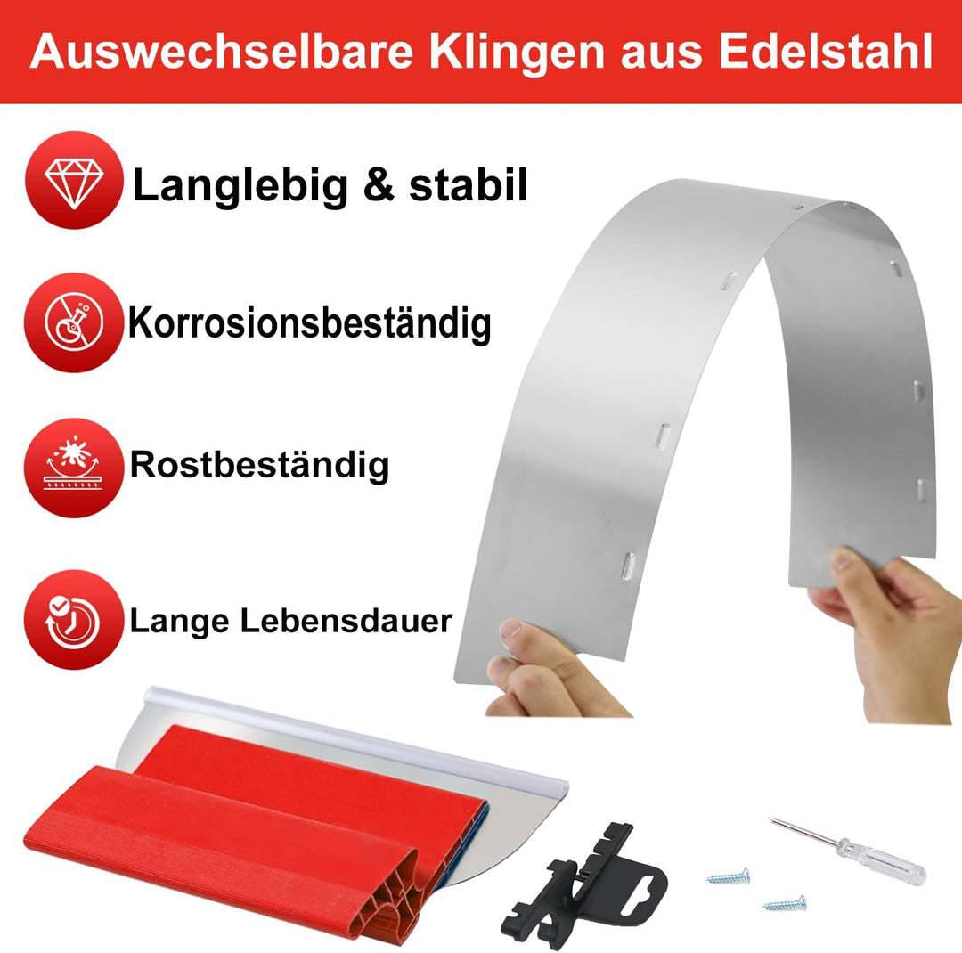 Flächenspachtel Set,(25cm, 40cm, 60cm) spachtel werkzeug und 0.76 m bis 1.6 m Verlängerungsgriff Pol
