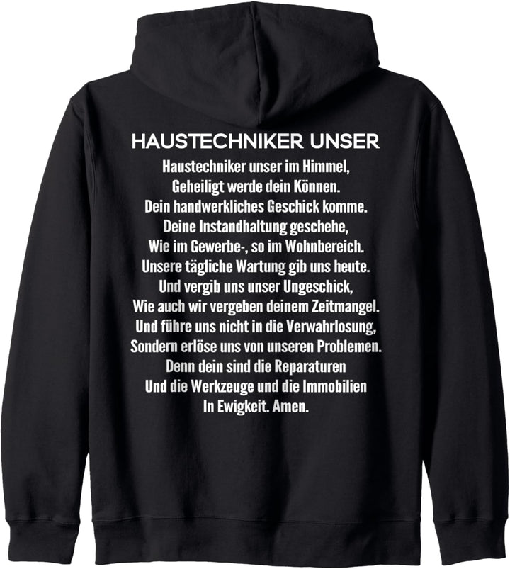 Haustechniker Unser Gebet Haustechniker Kapuzenjacke
