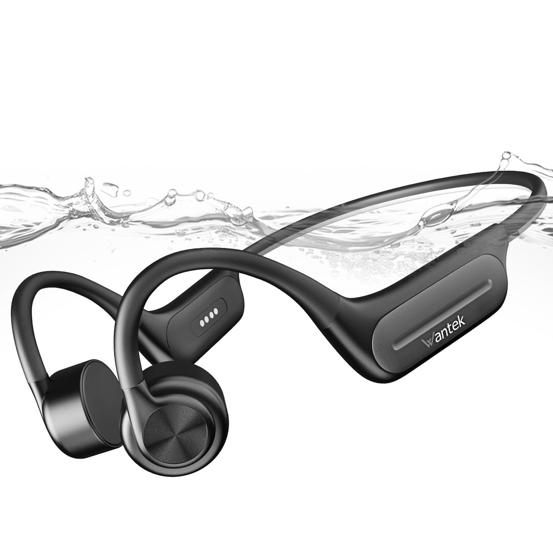Wantek Knochenschall Kopfhörer Bluetooth 5.3,Open Ear Schwimmen Kopfhörer Eingebaute 32GB Speicher M
