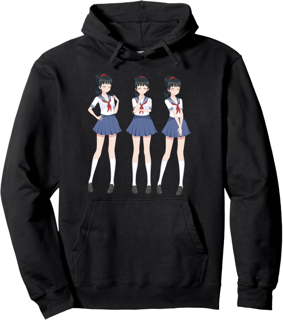 Kawaii Japanese manga otaku anime girls Pullover Hoodie