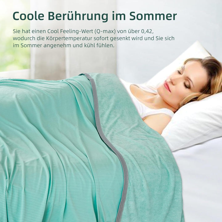 WONGS BEDDING Kühldecke Sommerdecke 2 in 1 doppelseitig mit Japanische Arc-Chill Q-Max 0,43 selbstkü