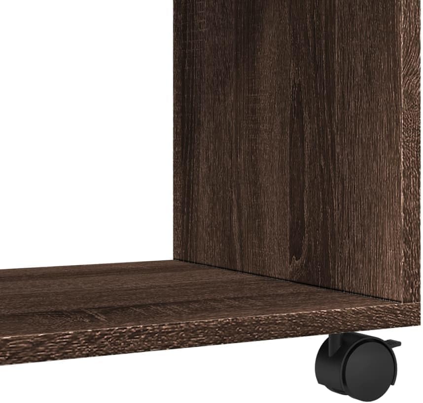 vidaXL Rollschrank, Rollcontainer mit Offenem Design, Aktenschrank für Büro Wohnzimmer, Büroschrank