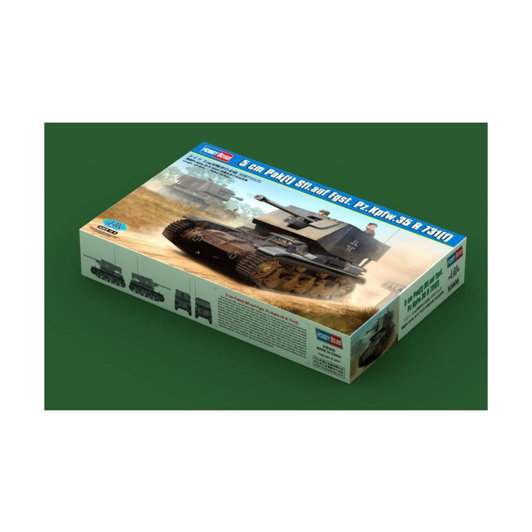 Hobby Boss 1/35 5 cm PAK auf FGST PZ.KPFW. 35R 731, HY83808, Mehrfarbig