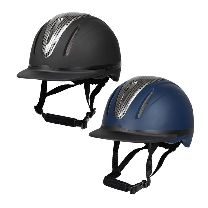 RL24 - Reithelm Innovation Carbon | Grösse- & Kopfform verstellbar | Reitkappe mit Kinn- & Nackensch