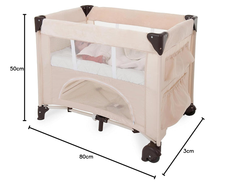 Hauck Spannbettlaken Bed Me 80x50 cm Spannbettuch für Babybett Matratzen, Weiche Steppung, Elastisch