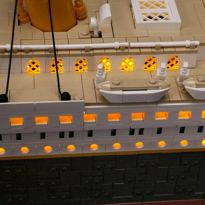 LED-Beleuchtung für Lego Creator Expert Titanic-Bauset 10294 (kein Lego enthalten, nur Dekorationsli