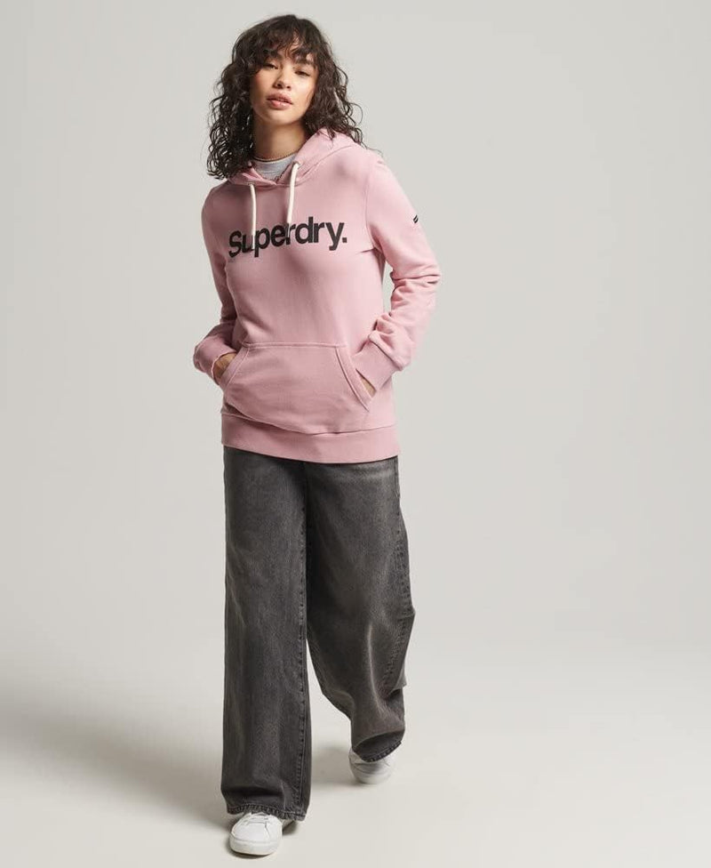 Superdry Damen Hoodie rosa (as3, Alpha, x_s, Regular, Regular)