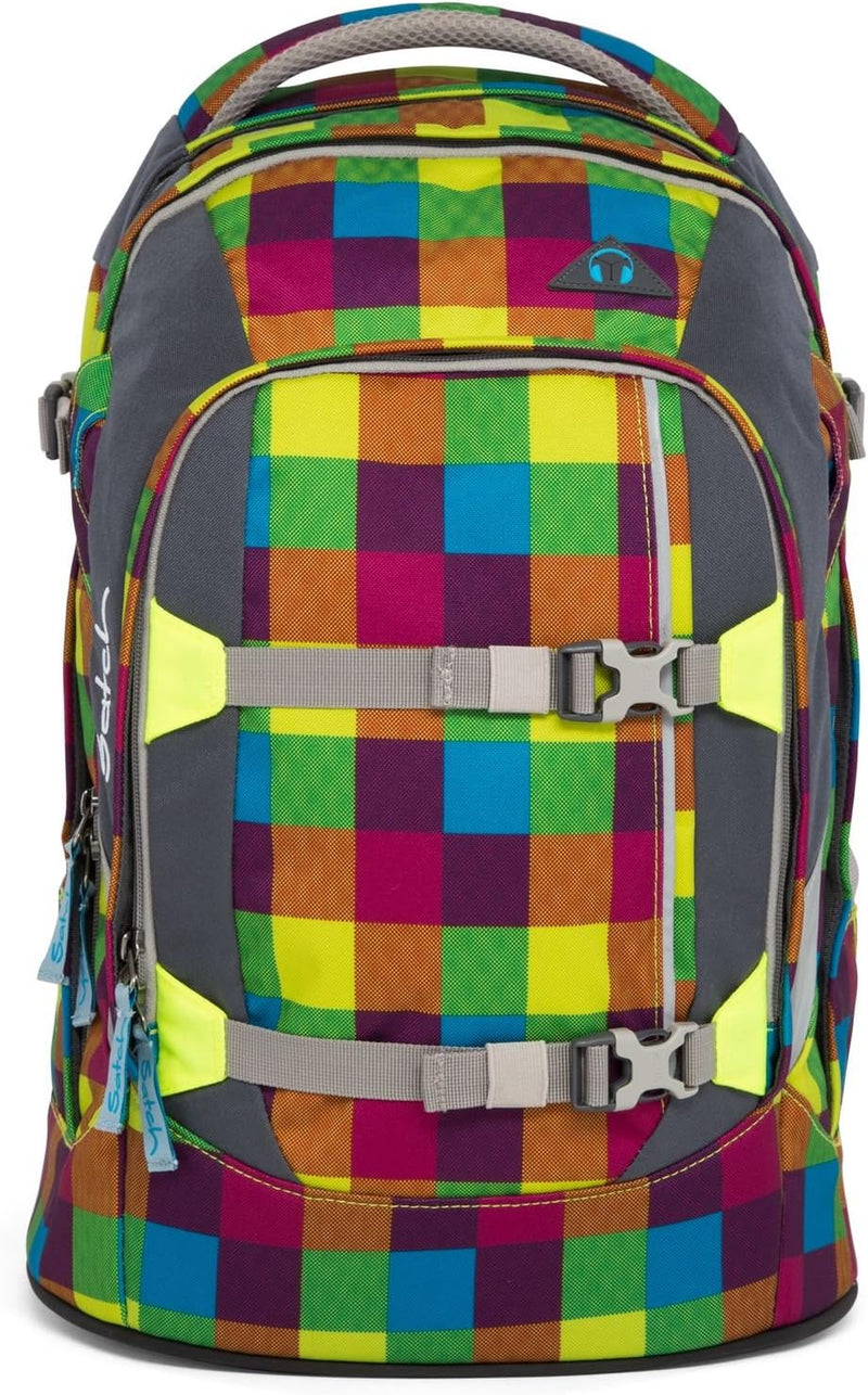 Satch Set Beach Leach Schulrucksack Pack Regenhülle blau