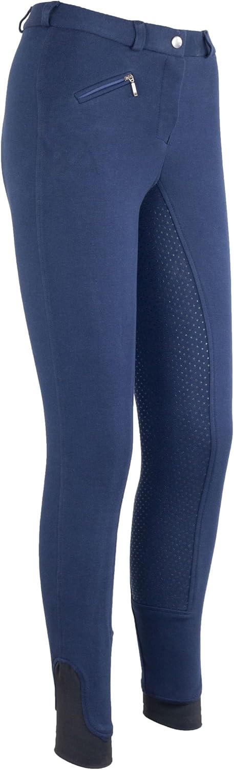 RL24 - Damen Reithose Silikon Vollbesatz Flex BASICLINE 52 Dunkelblau, 52 Dunkelblau