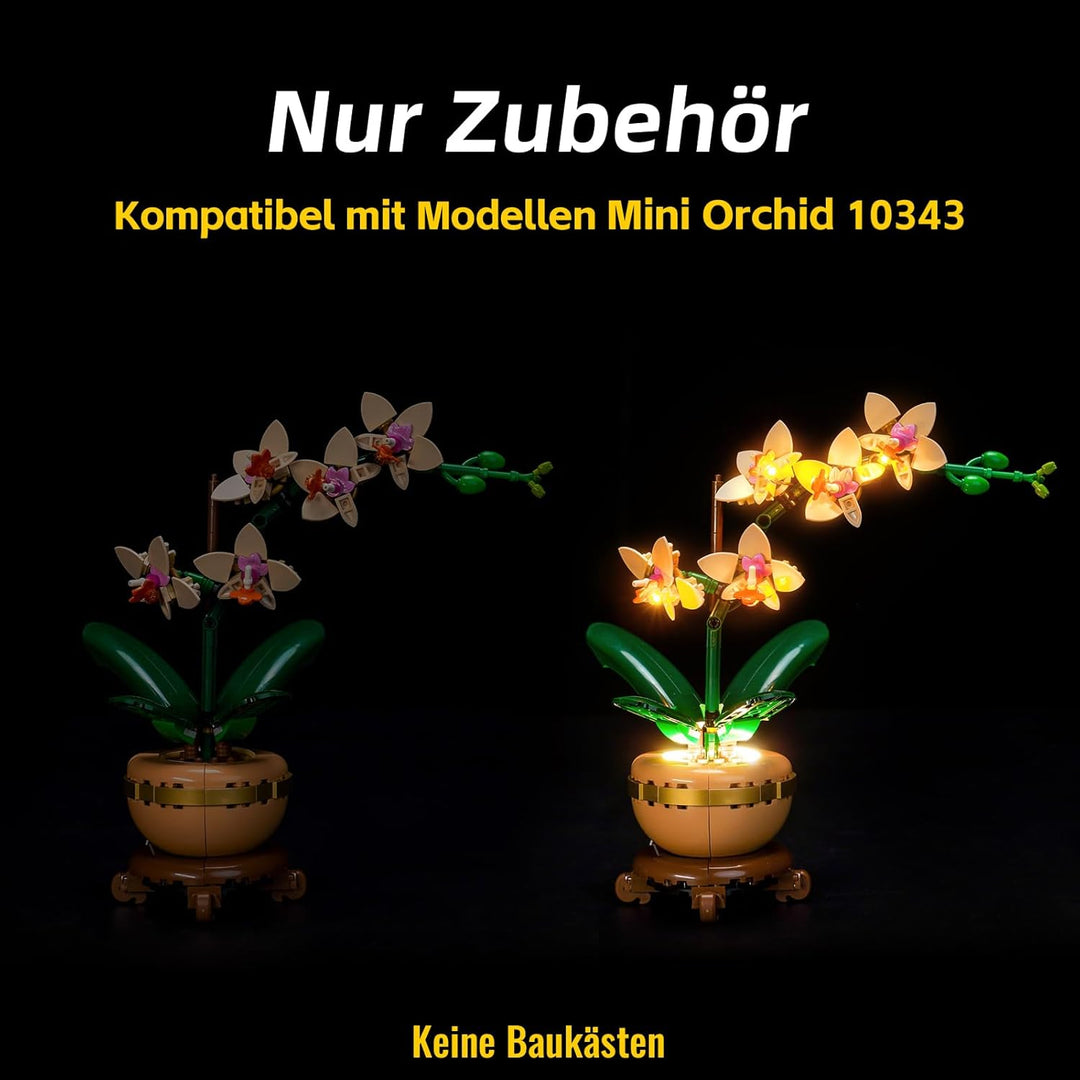 Led Licht Set Kompatibel mit Lego 10343 Mini Orchid Botanical Collection Set (Kein Modell), Dekorati