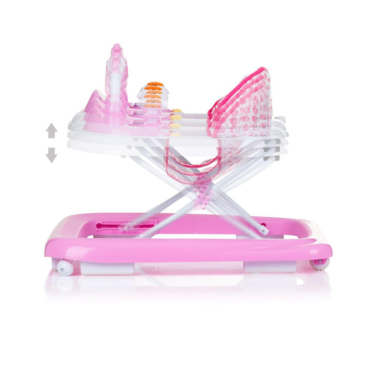 Chipolino Lauflernhilfe Little Cow Räder Stopper Höhenverstellbar Musik Licht rosa, rosa