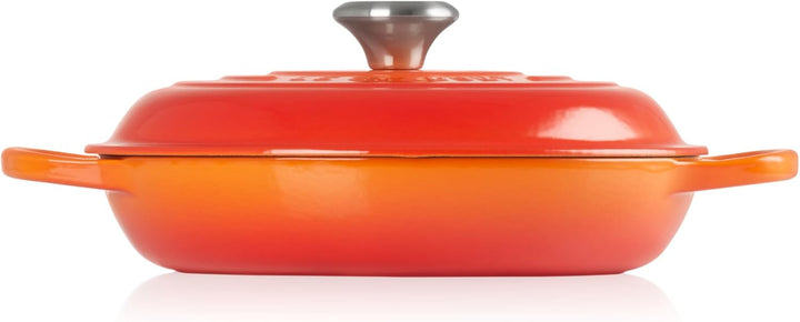 Le Creuset Signature Gusseisen Gourmet-Profitopf, Rund, Ø 26 cm, 2,2 l, Für alle Herdarten inkl. Ind