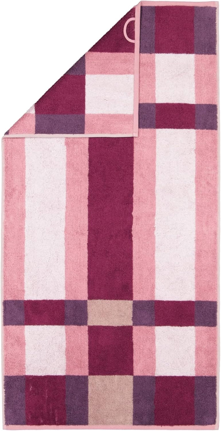 CAWÖ Home Handtücher Delight Karo 6219 Blush - 22 Duschtuch 70x140 cm, Duschtuch 70x140 cm