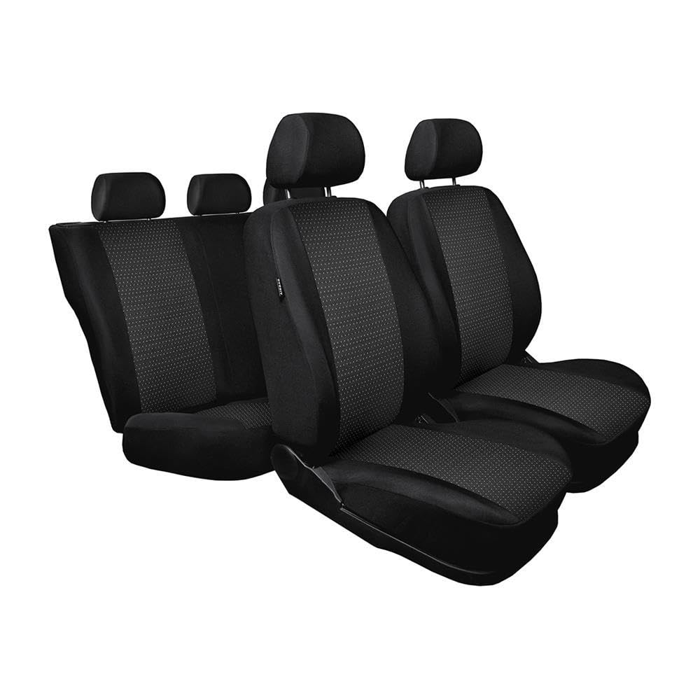 Mossa - Massgeschneiderte Sitzbezüge Auto kompatibel mit Volkswagen Caddy III Cargo (2004-2015) für