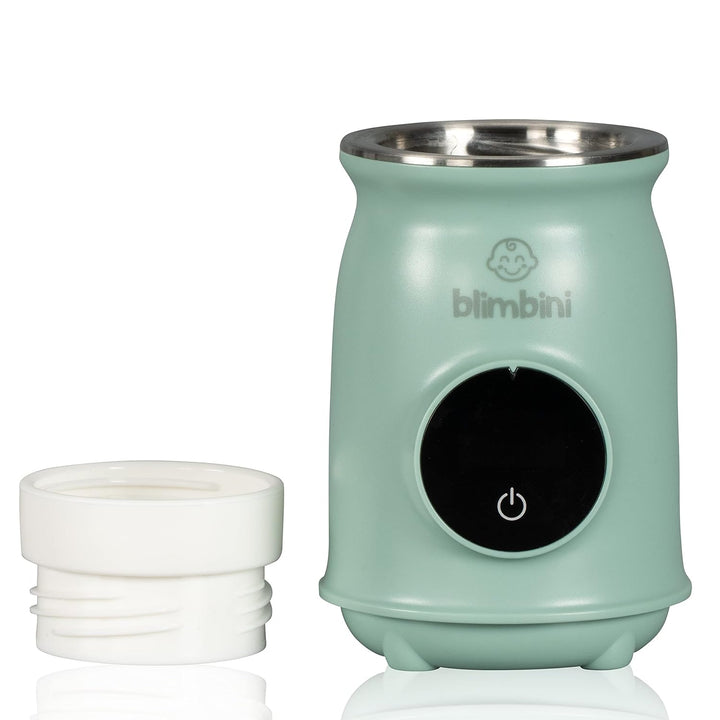 blimbini® Pro | All-In-One Baby Flaschenwärmer für unterwegs mit Akku - to go mit USB, ideal zum Rei
