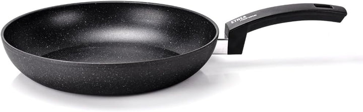 Moneta Etnea Evolution Pfanne 24 cm, auch für Induktion, 100% Made in Italy, Schwarz Induktion 24cm,