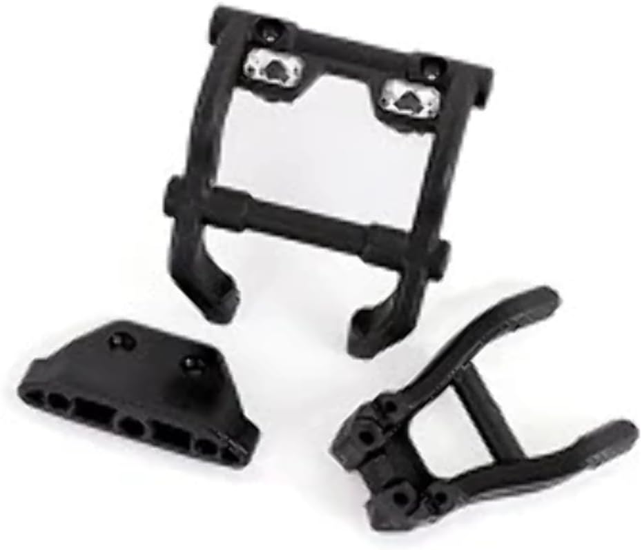 Traxxas 6777X Wheelie Bar Mounts with Rear Skid Plate for Stampede 4x4 with Light Kit