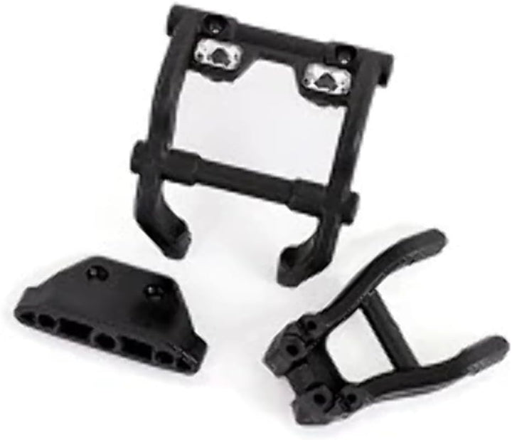 Traxxas 6777X Wheelie Bar Mounts with Rear Skid Plate for Stampede 4x4 with Light Kit