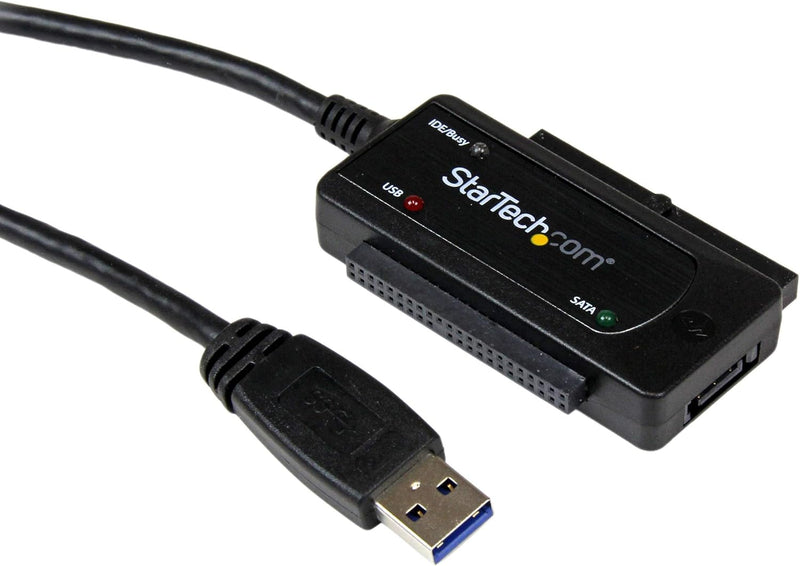 StarTech.com USB 3.0 auf SATA / IDE Festplatten Adapter/ Konverter - USB zu SSD HDD Adapter Kit, USB