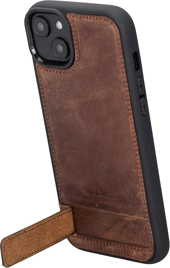 Solo Pelle Lederhülle für das iPhone 14 Plus in 6.7 Zoll Case Leder Hülle Ledertasche Backcover aus