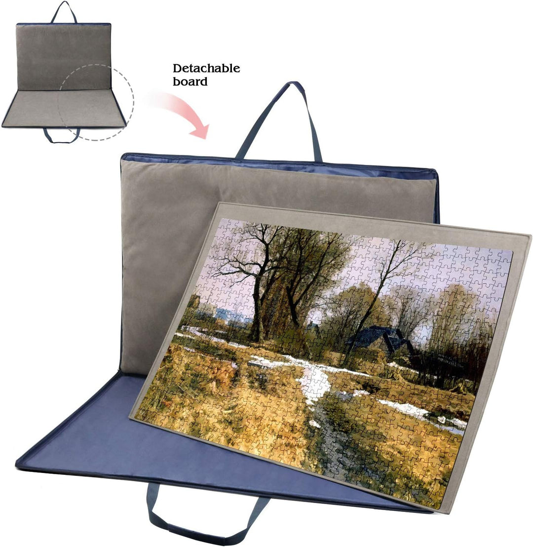 LAVIEVERT Oxford Stoff Puzzle Brett mit Etui, tragbare Puzzle Aufbewahrung für bis zu 1.500 Teile –