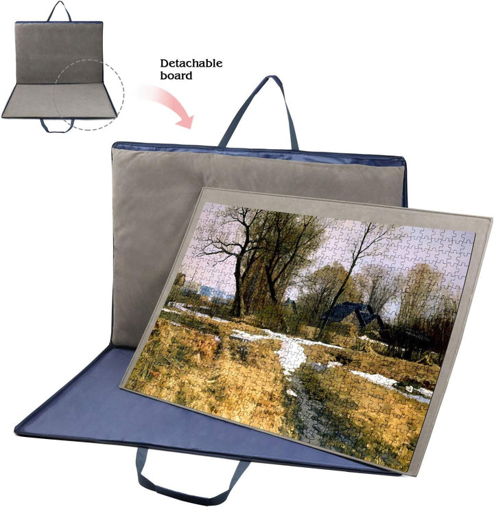 LAVIEVERT Oxford Stoff Puzzle Brett mit Etui, tragbare Puzzle Aufbewahrung für bis zu 1.500 Teile –