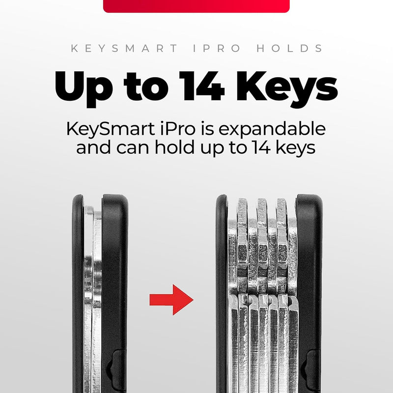 KeySmart iPro – Apple Find My App kompatibel – Find Your Lost Keys Smart Key Organizer Schlüsselanhä