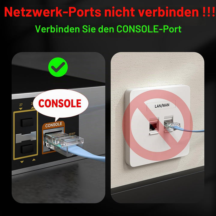 OIKWAN USB Konsolenkabel, USB auf RJ45 Konsolenkabel für Cisco Router/AP Router/Switch/Windows 7, 8