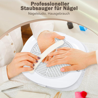 Professionelle Elektrischer Nagelfräser Staubabsaugung für Nägel,NAILGIRLS 2 in 1 Nagelstaubsauger 8