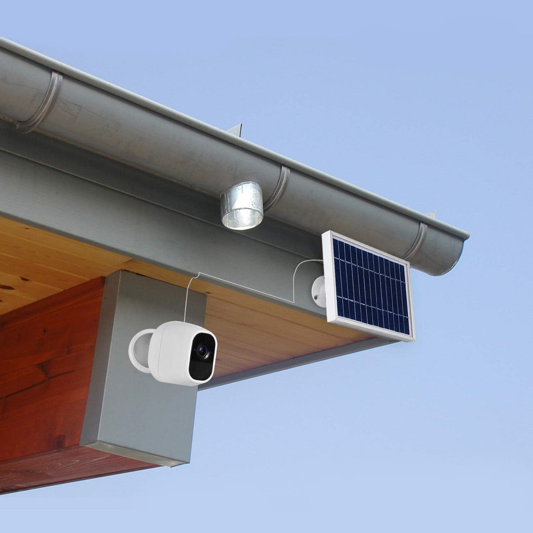 iTODOS Solarpanel, kompatibel mit Arlo Pro und Arlo Pro 2, 30 cm langes Outdoor-Stromladekabel und v