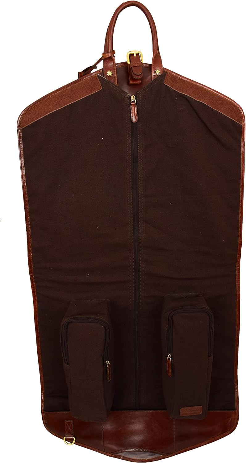 Luxus Leder Anzug Tragetasche Brandy Suiter Case Kleid Kleiderabdeckung Reisetasche - Finley