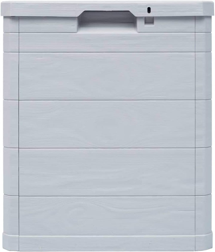 Ksodgun Garten-Aufbewahrungsbox Gartenbox Balkonbox Kissenbox Gartenmöbel 90 L Hellgrau