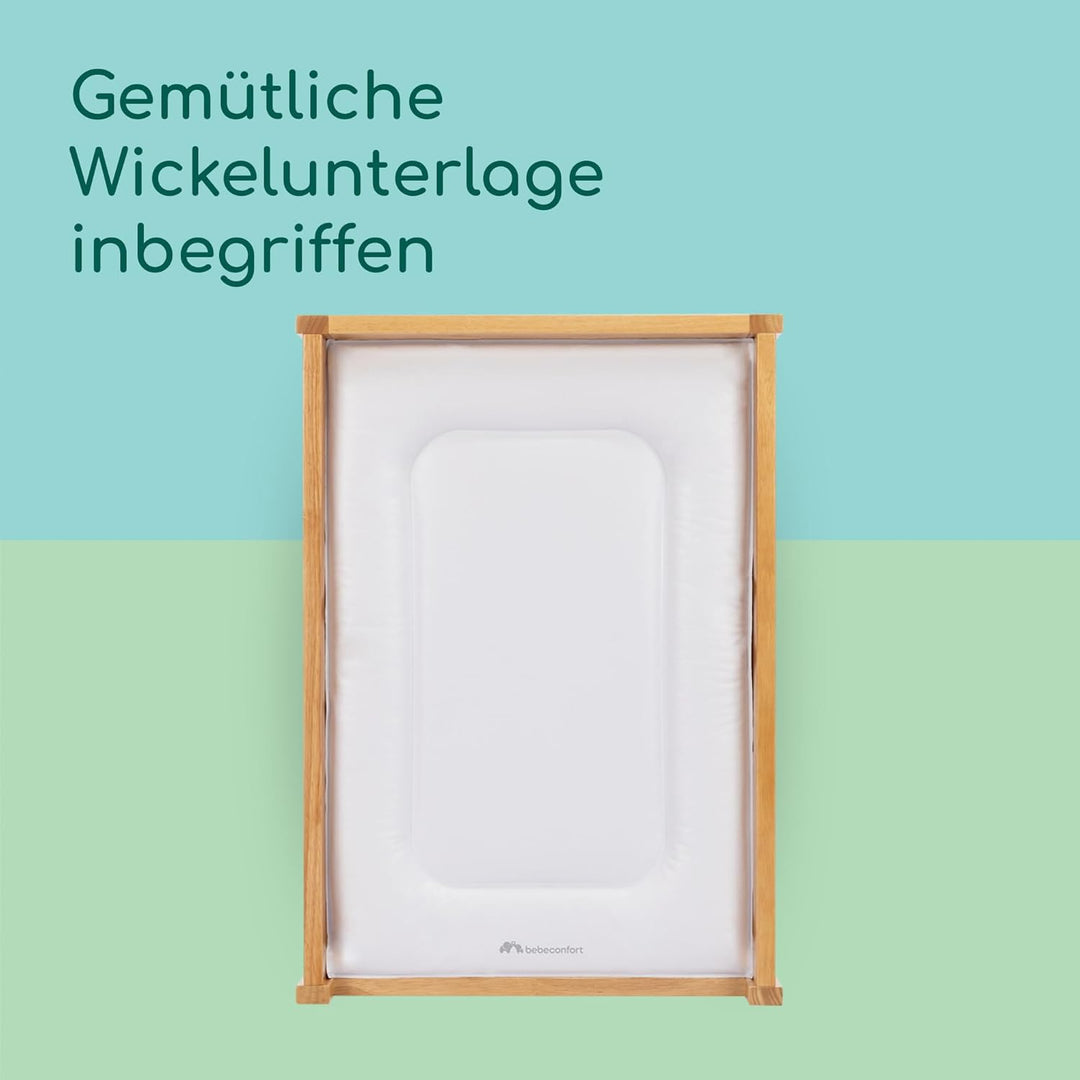 Bebeconfort Daisy, Baby Wickeltisch, 0–12 Mon. (11 kg), einschl. Wickelunterlage, wasserdicht, leich