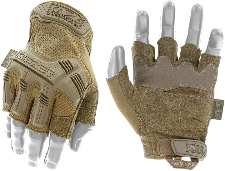 Mechanix M-Pact Coyote Fingerlose Taktische Arbeit Handschuhe, Grösse: L, Braun L Single, L Single