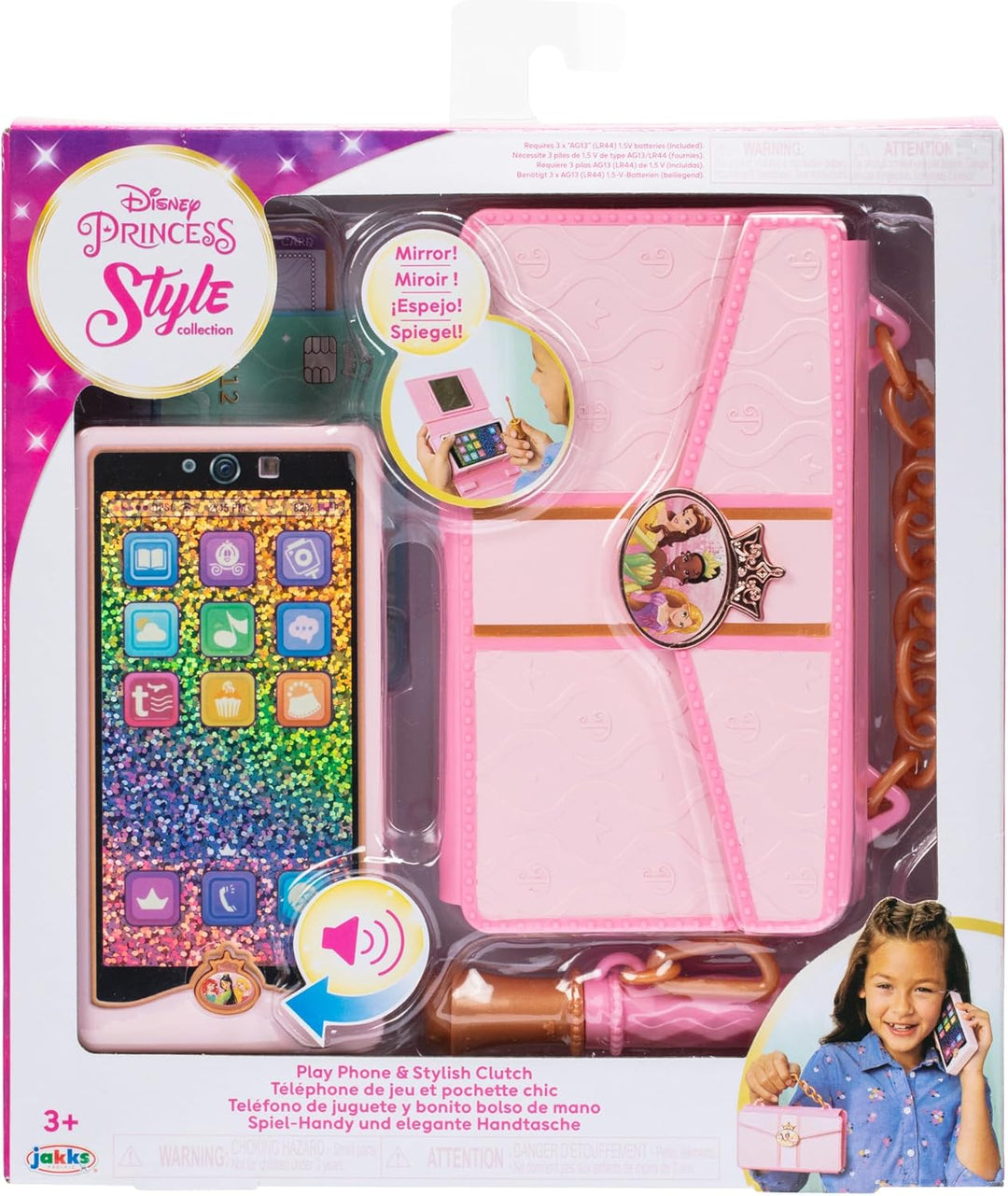 Disney Princess - Style Collection - Spieltelefon & stylische Tasche - enthält Spieltelefon, Spiel-L
