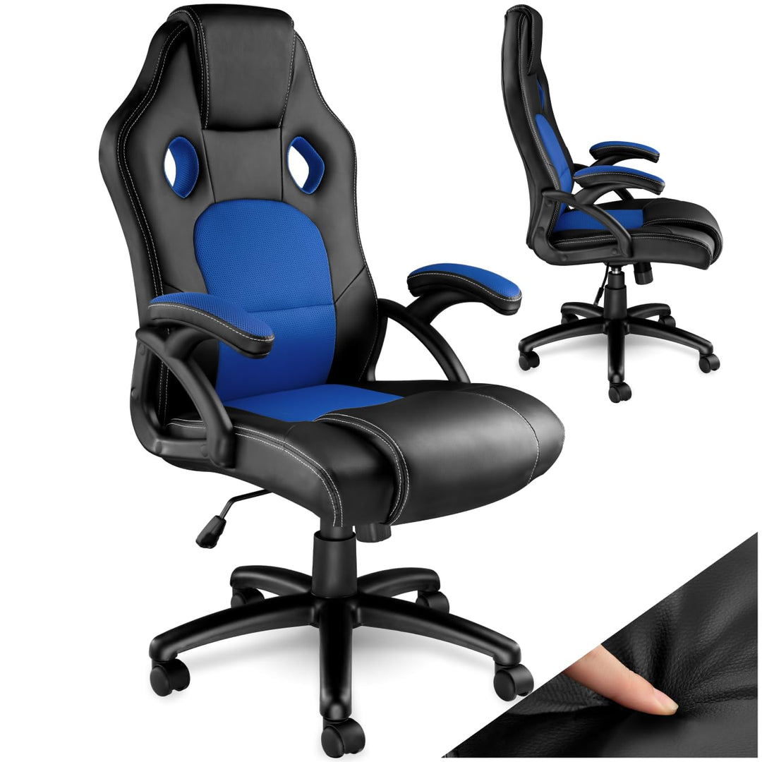 TecTake Sportsitz Chefsessel Stuhl ergonomischer Gaming Bürostuhl Racing Schalensitz - Diverse Farbe
