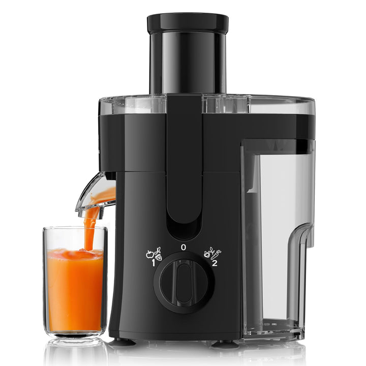 Elektrischer Entsafter 400W Zentrifugalentsafter Saftpresse Juice Mit 65mm Einfüllöffnung Und 600ML