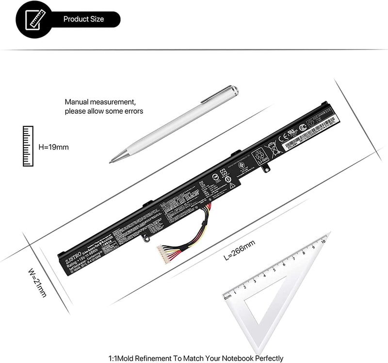 ZJSTRO A41N1501 Laptop Akku für ASUS Rog GL752 G752VW GL752VL GL752VW N552VW N552 N552V N752 N752V N