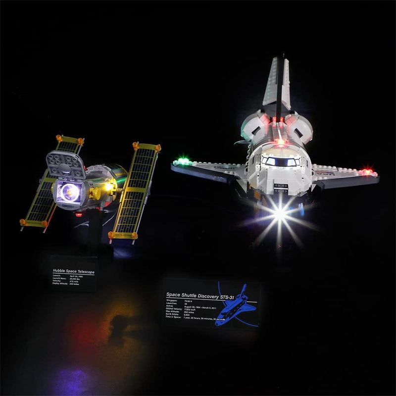 GEAMENT LED Licht-Set Kompatibel mit Lego NASA Space Shuttle Discover - Beleuchtungsset für Creator